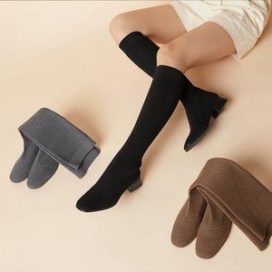 VIVAIA ｜ Knee-High Water Repellent Wool Boots (Tara 2.0) | Size 8